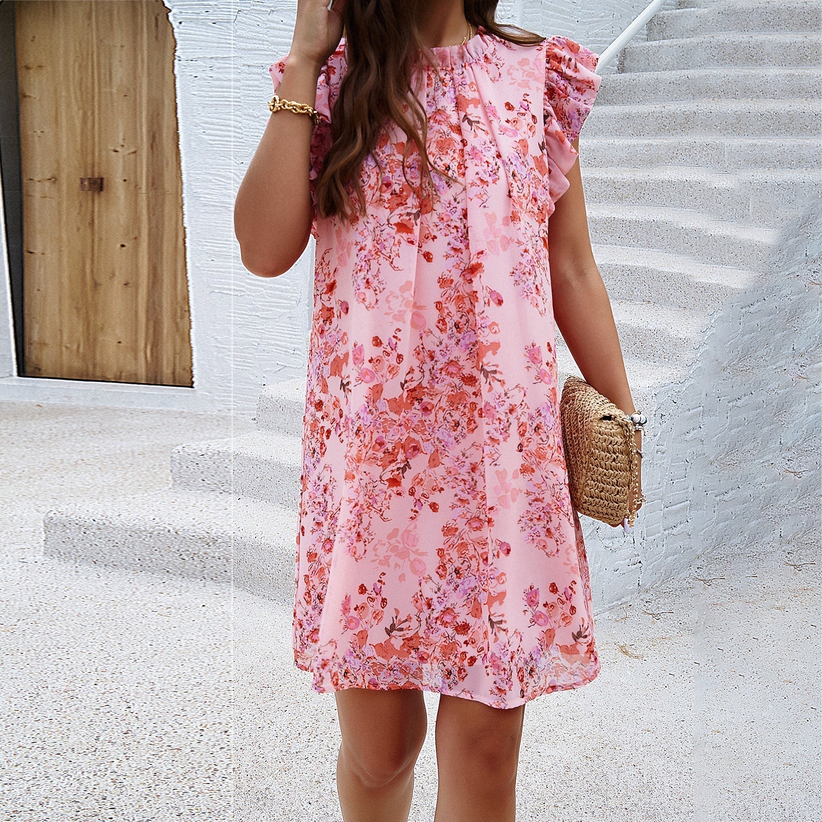 Elena | A-Line Mini Dress - ginlerie 1