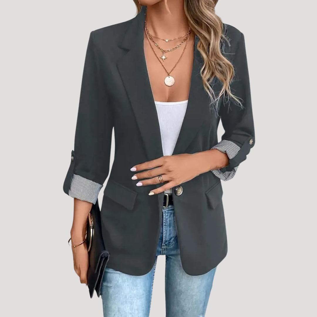 Elena | Black Blazer for Women - ginlerie 4