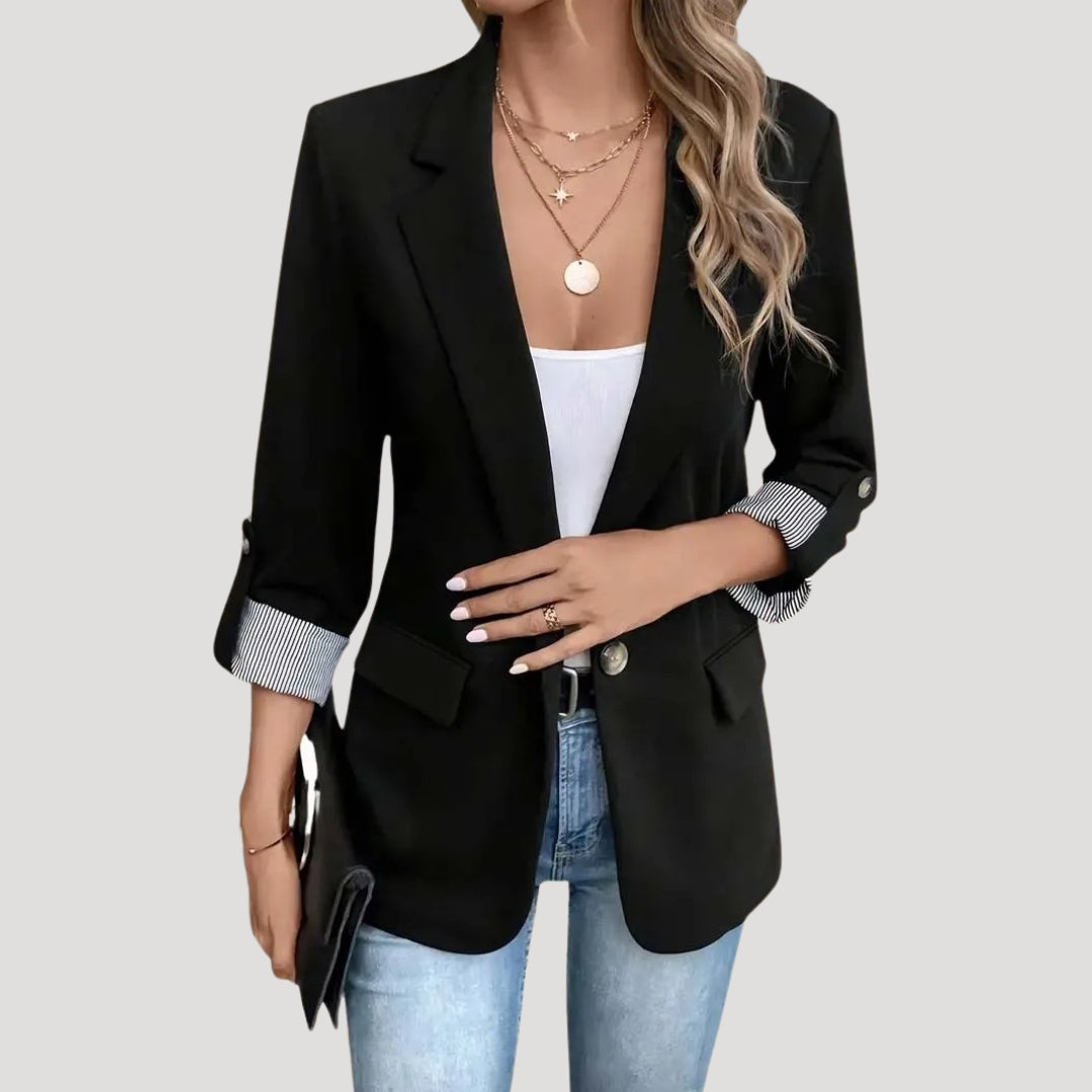 Elena | Black Blazer for Women - ginlerie 5