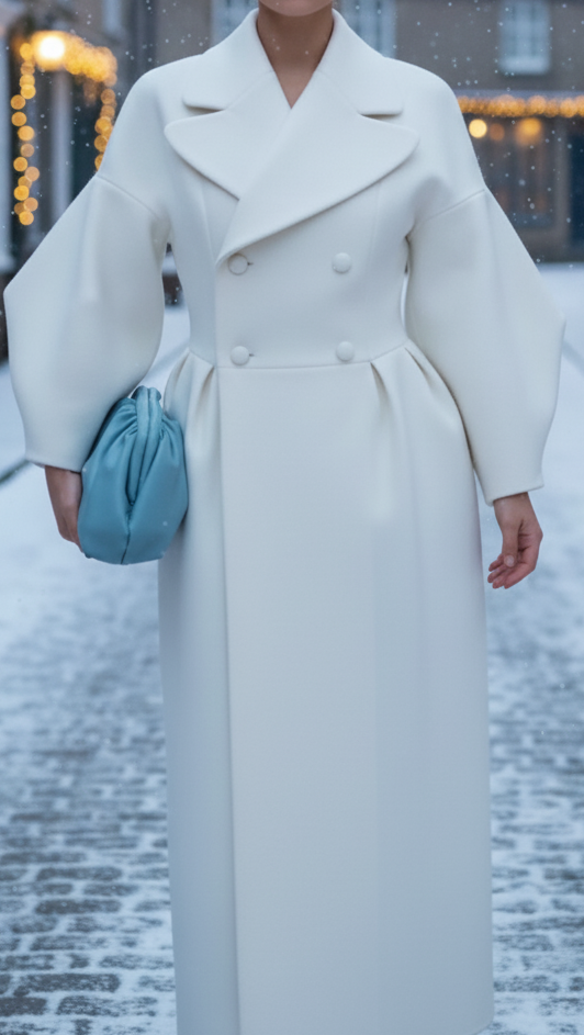 Elena | Black Coat Dress - ginlerie 1