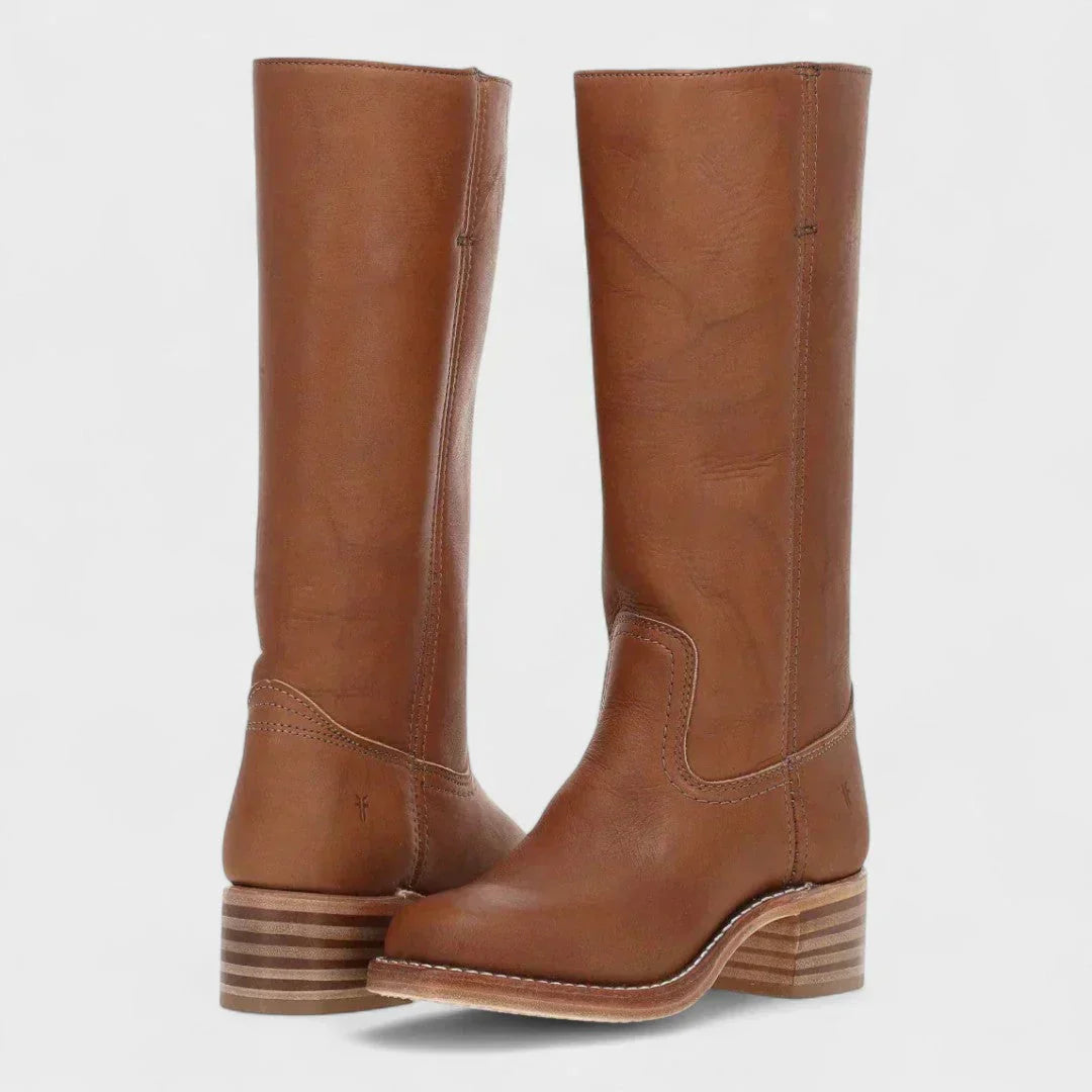 Elena | Black Knee High Boots - ginlerie 3