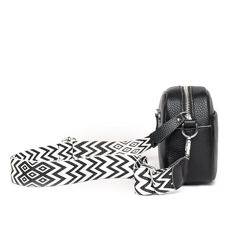 Elena | Black Shoulder Bag - ginlerie 1