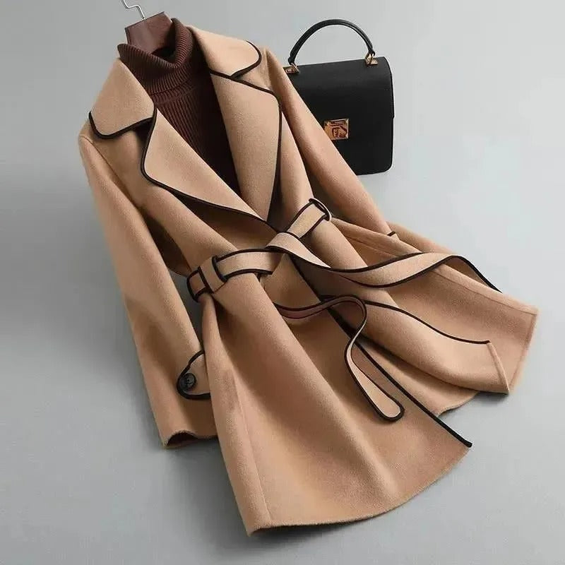 Elena | Black Trench Coat - ginlerie 0