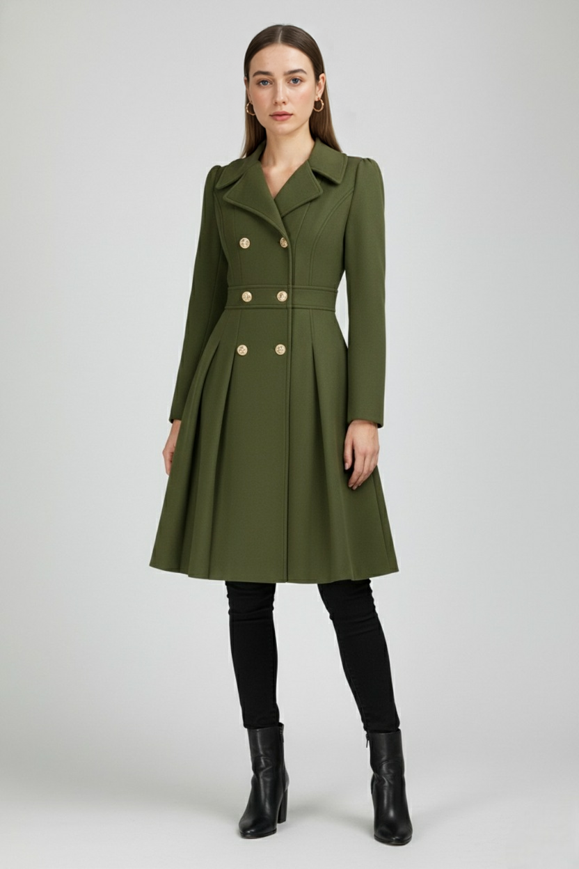 Elena | Black Trench Coat - ginlerie 2