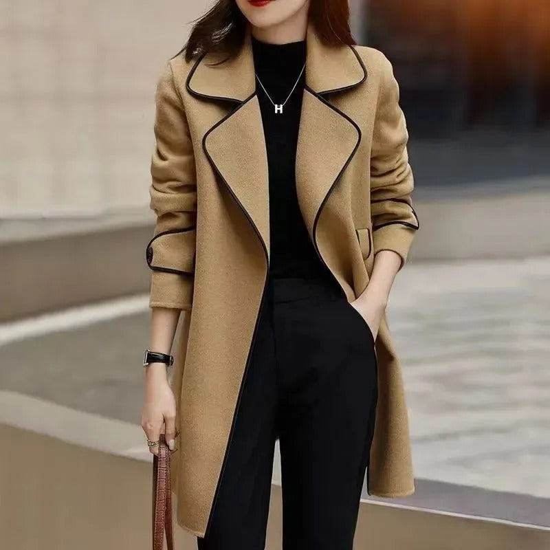 Elena | Black Trench Coat - ginlerie 5