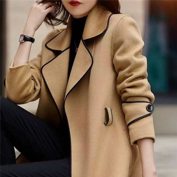 Elena | Black Trench Coat - ginlerie 6
