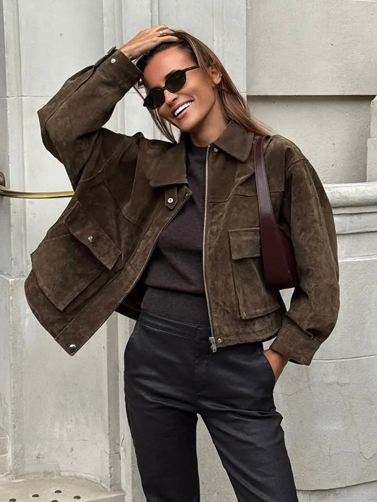 Elena | Black Utility Jacket - ginlerie 1