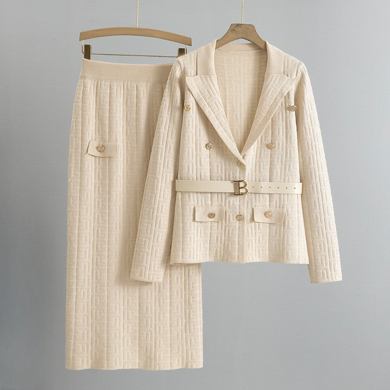Elena | Blazer and Skirt Set - ginlerie 0