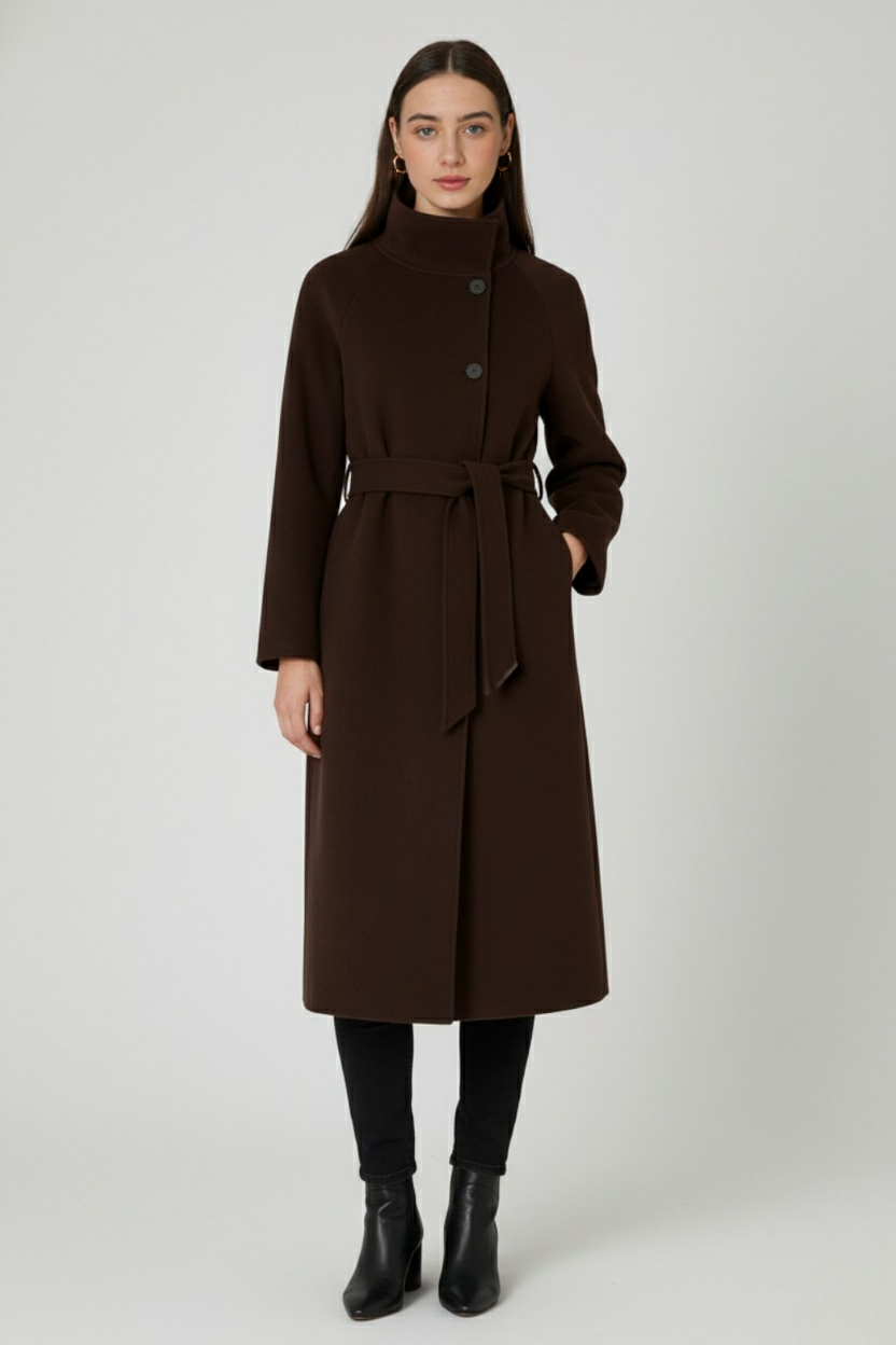 Elena | Brown Winter Coat - ginlerie 2