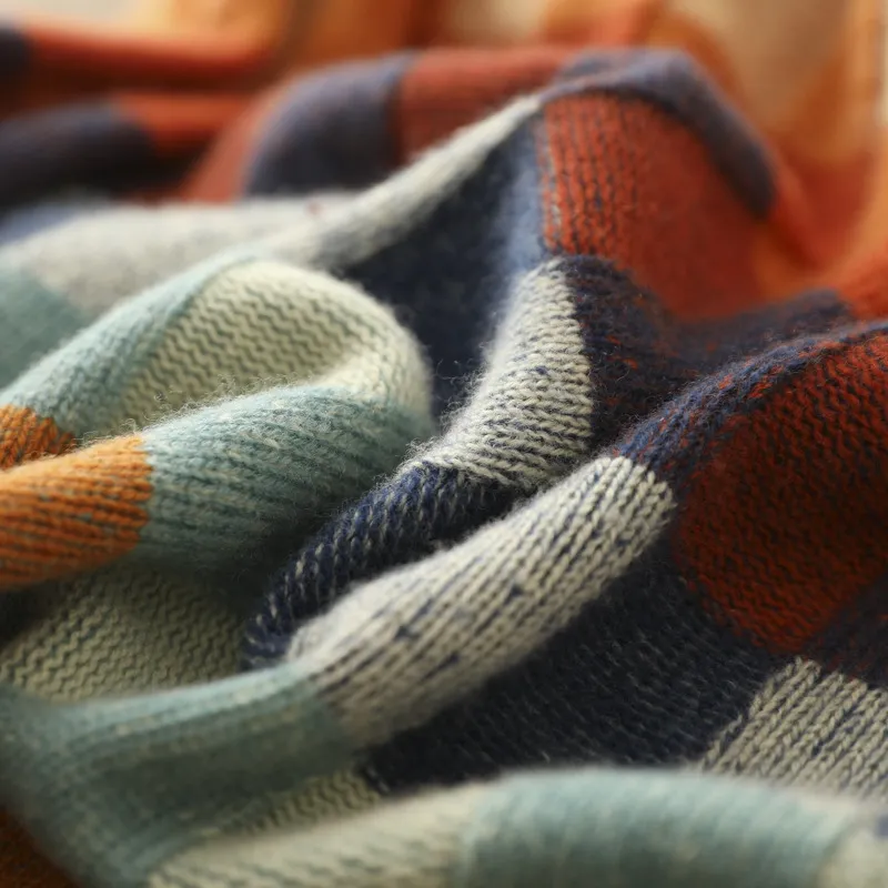 Elena | Checked Relaxed Fit Sweater - ginlerie 2