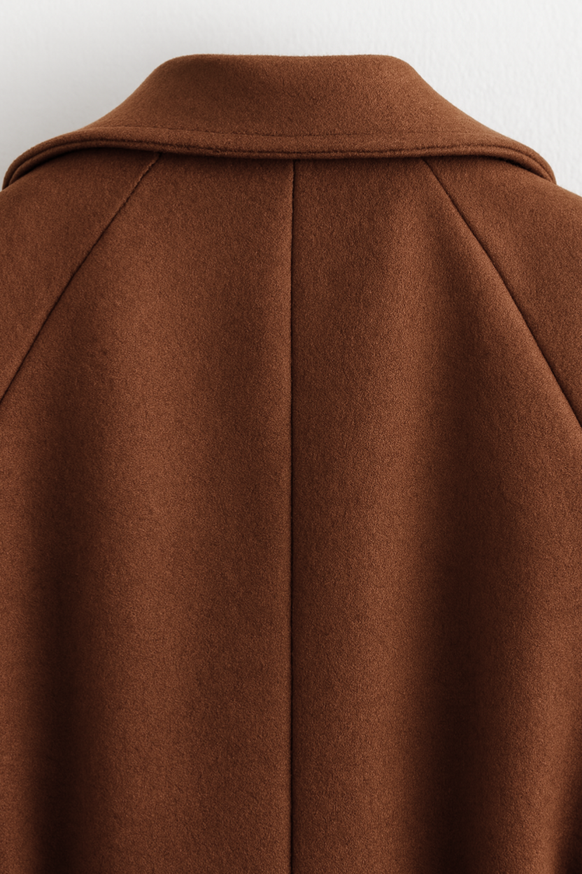 Elena | Chic Brown Winter Coat - ginlerie 5
