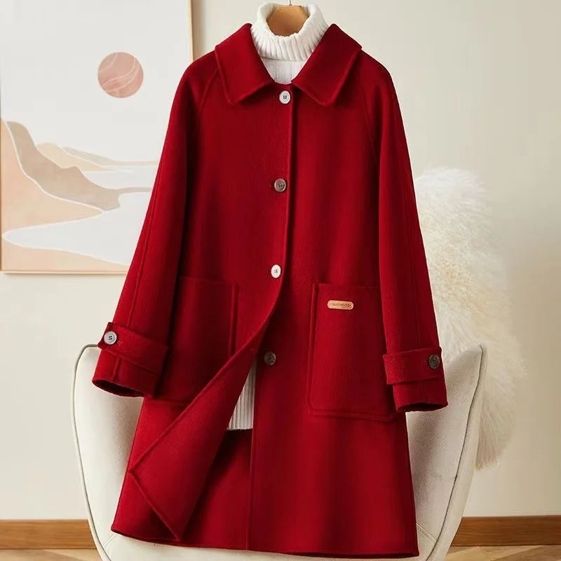 Elena | Classic Single-Breasted Coat - ginlerie 2