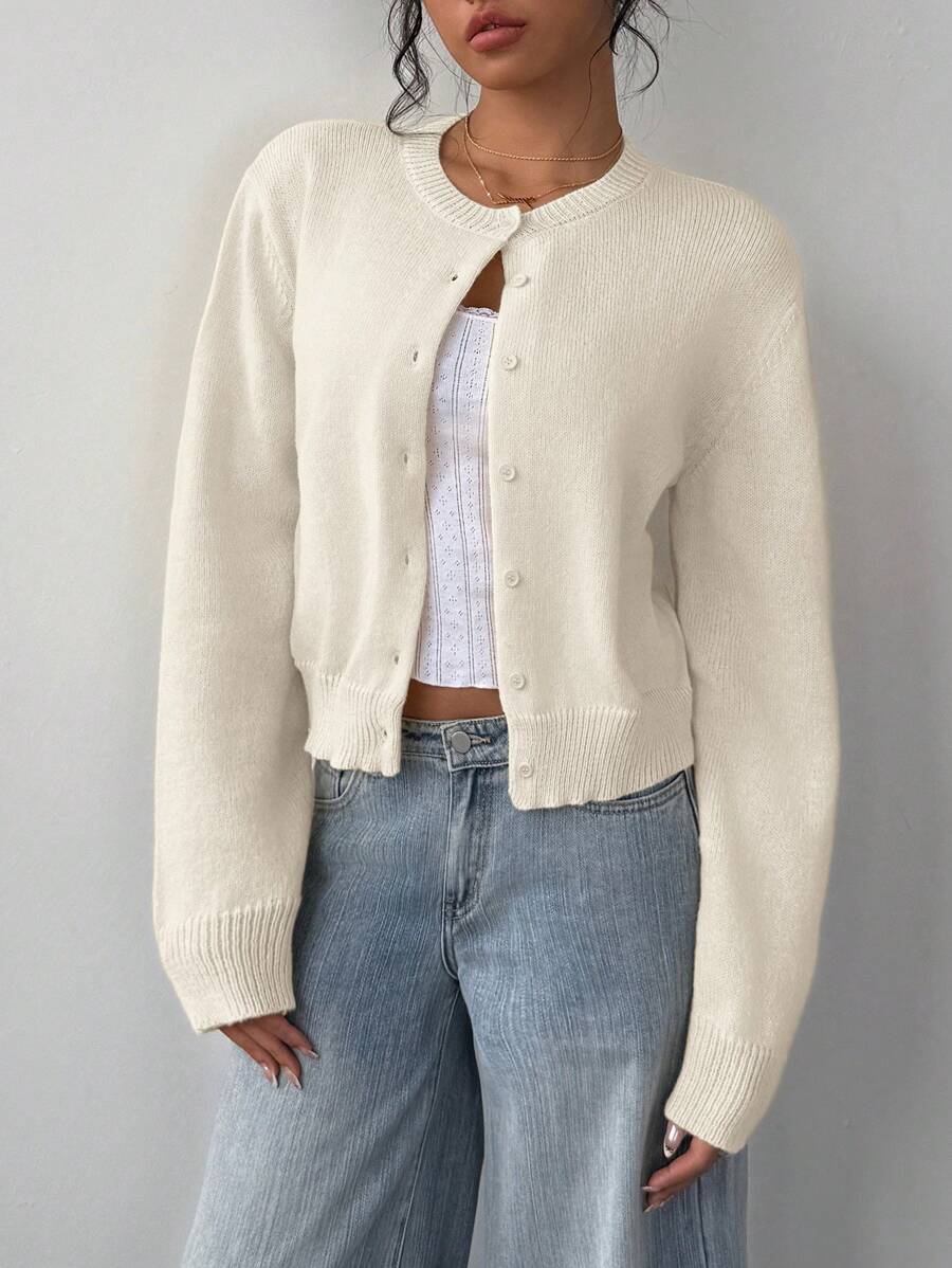 Elena | Cropped Cardigan Sweater - ginlerie 0