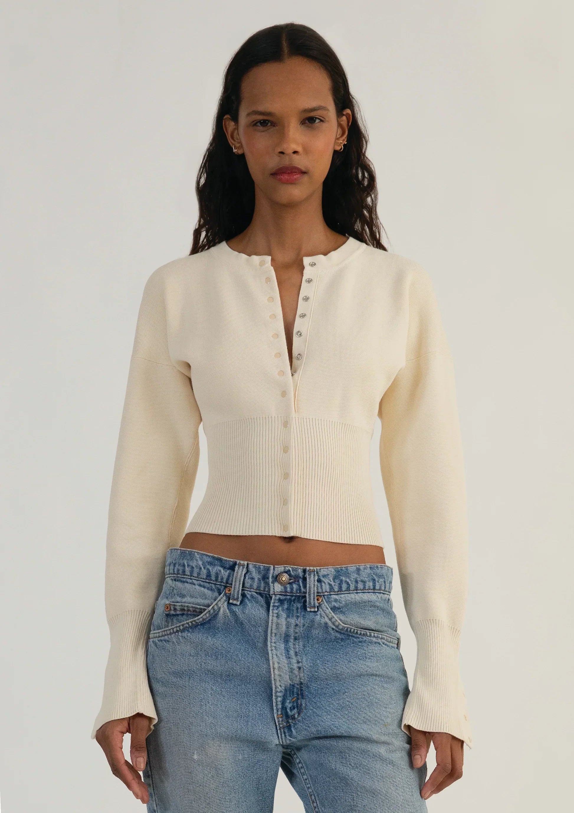 Elena | Cropped Cardigan Sweater - ginlerie 1