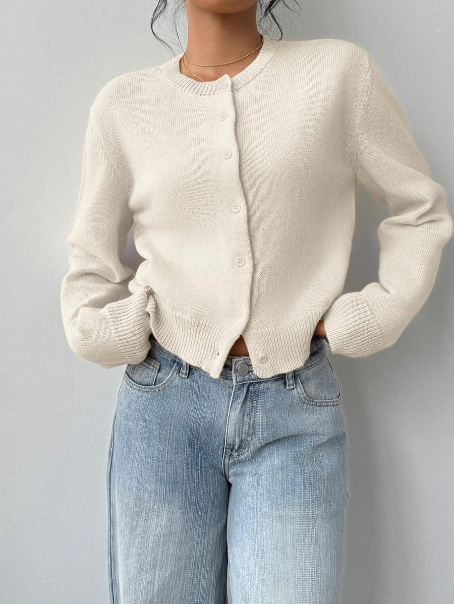 Elena | Cropped Cardigan Sweater - ginlerie 1