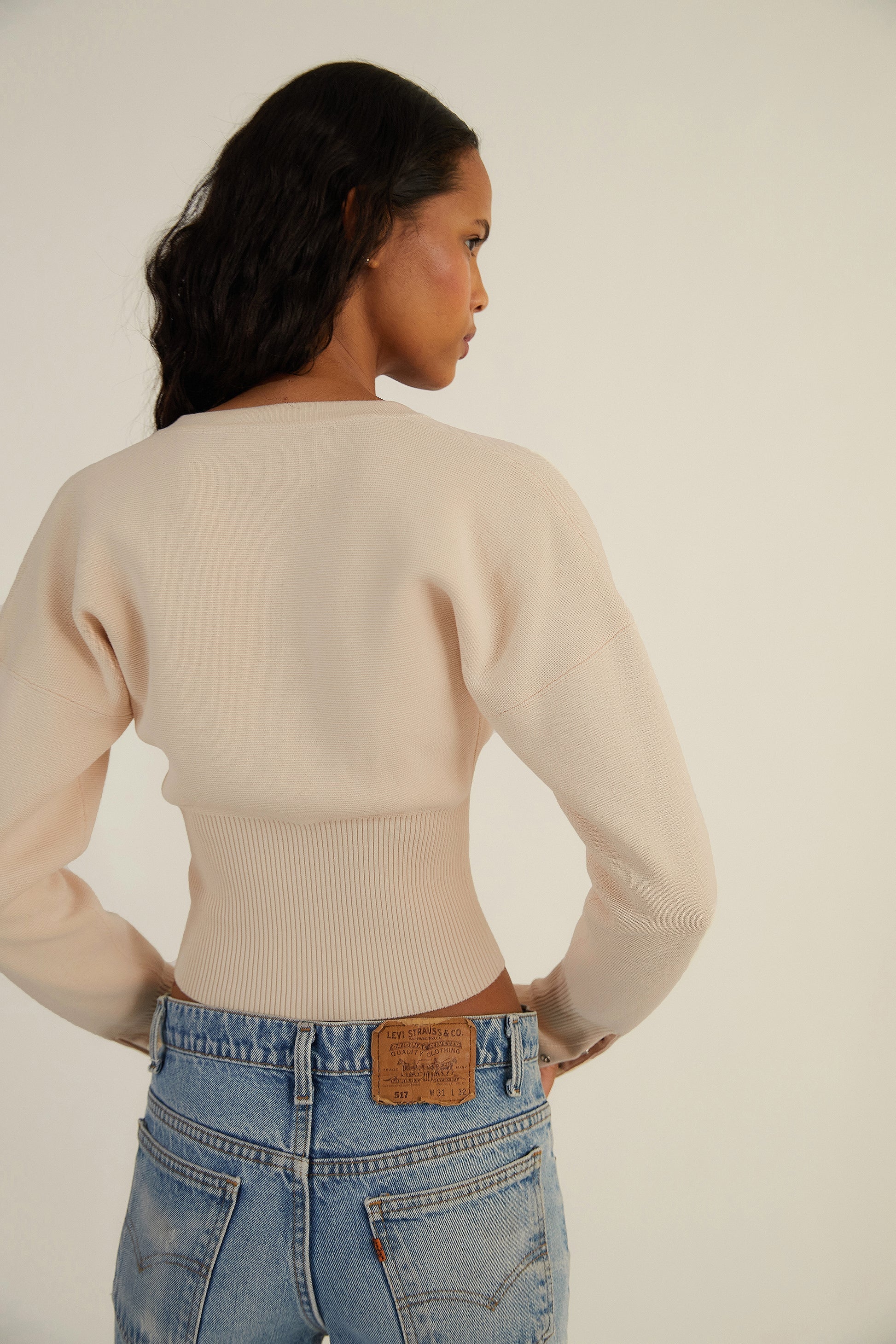 Elena | Cropped Cardigan Sweater - ginlerie 3