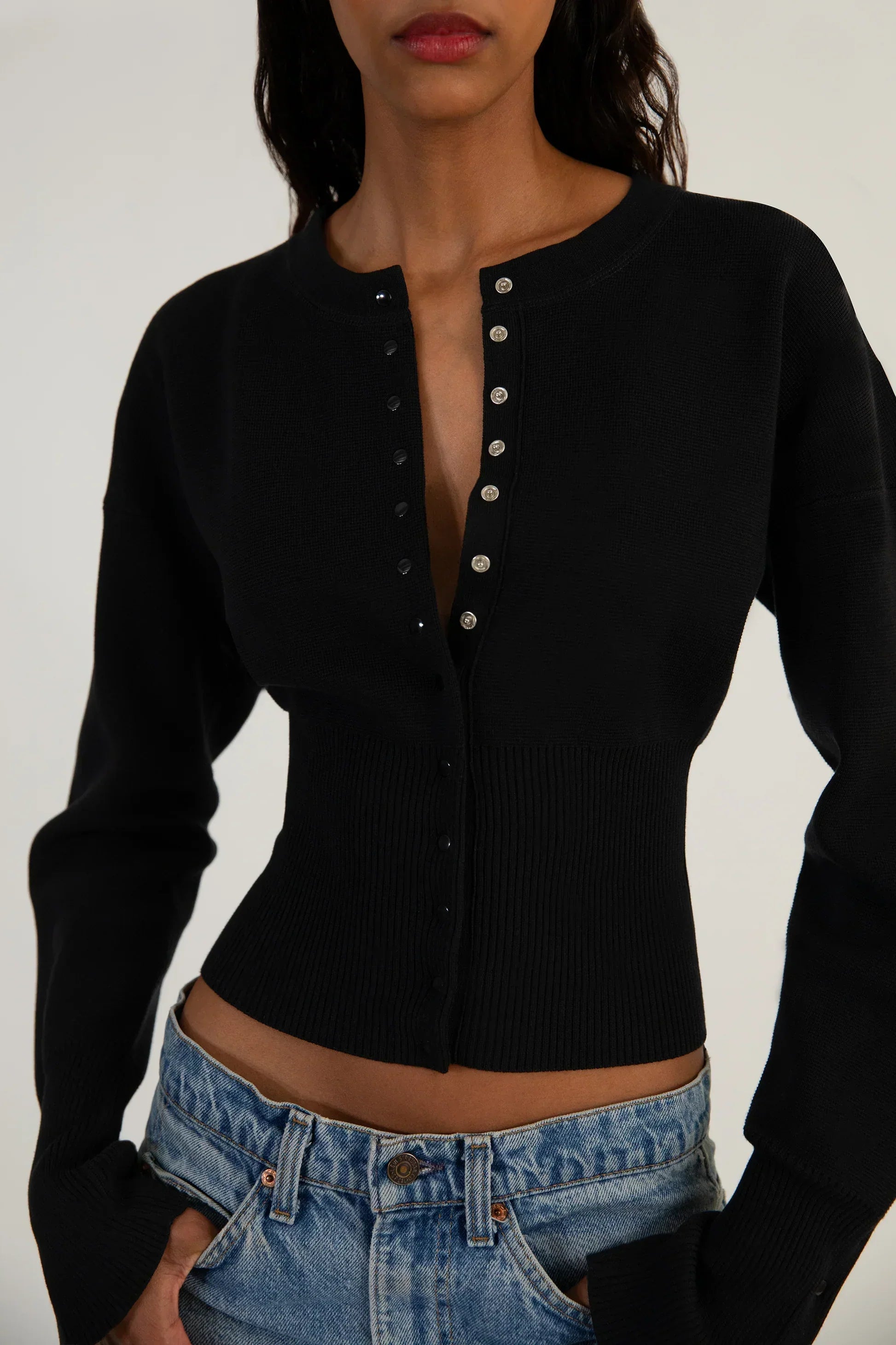 Elena | Cropped Cardigan Sweater - ginlerie 4