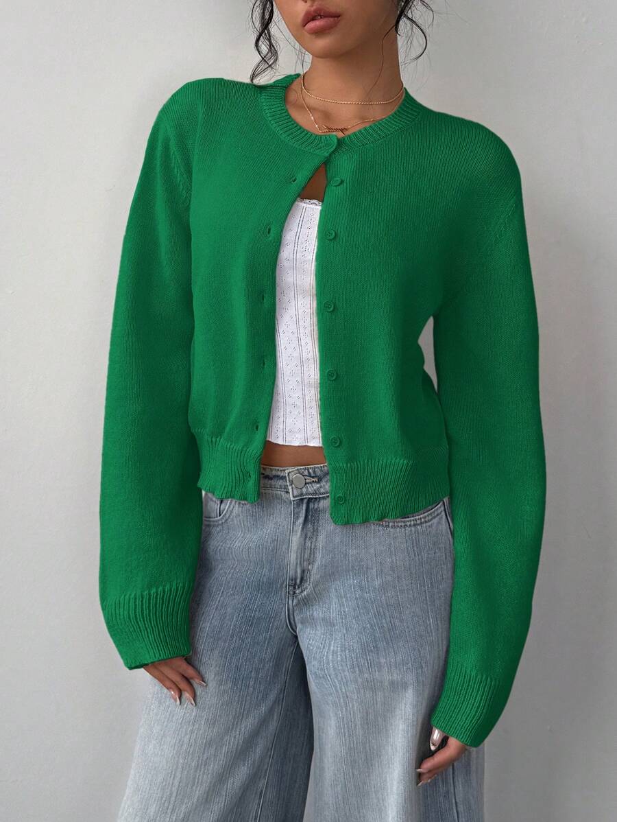 Elena | Cropped Cardigan Sweater - ginlerie 4