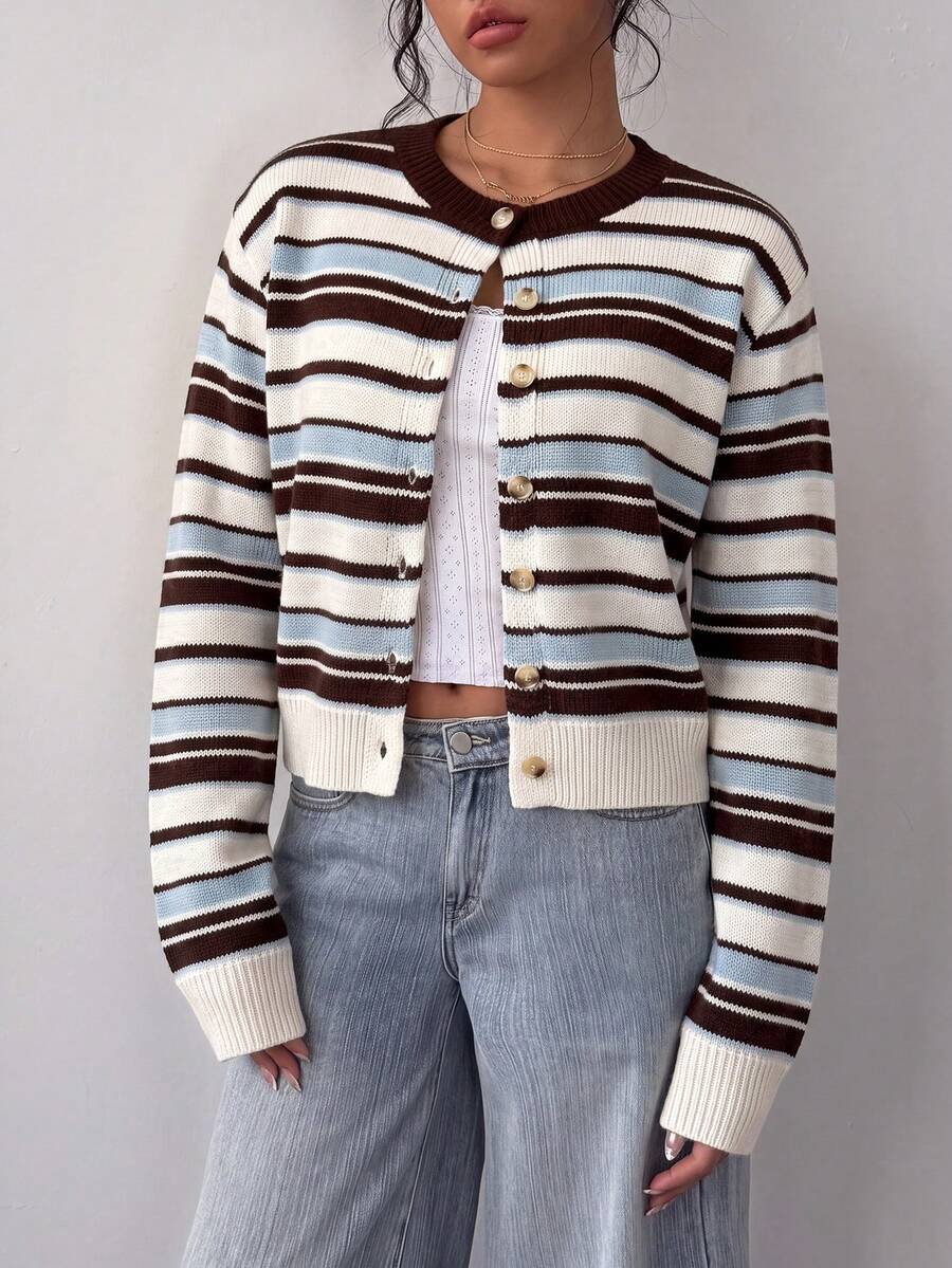 Elena | Cropped Cardigan Sweater - ginlerie 5