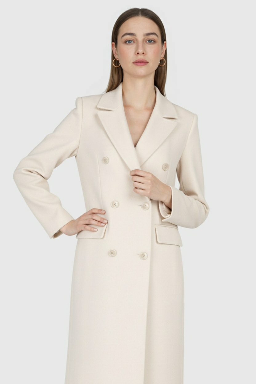Elena | Double-Breasted Coat - ginlerie 1