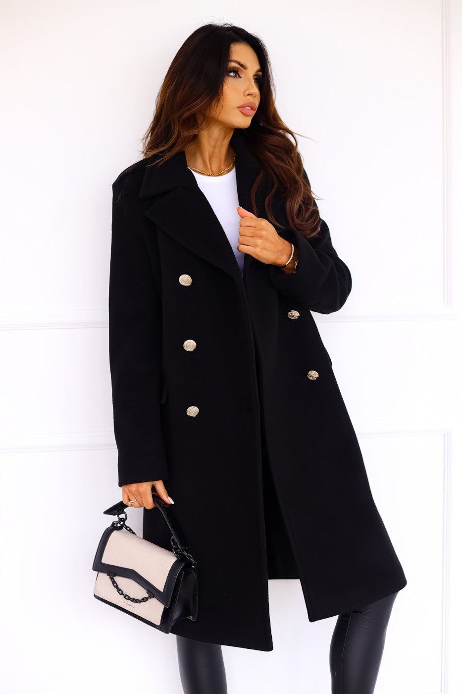 Elena | Double-Breasted Wool Coat - ginlerie 2