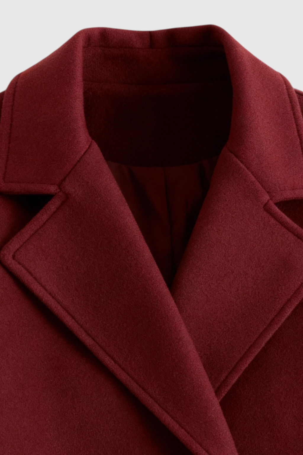 Elena | Elegant Burgundy Coat - ginlerie 4