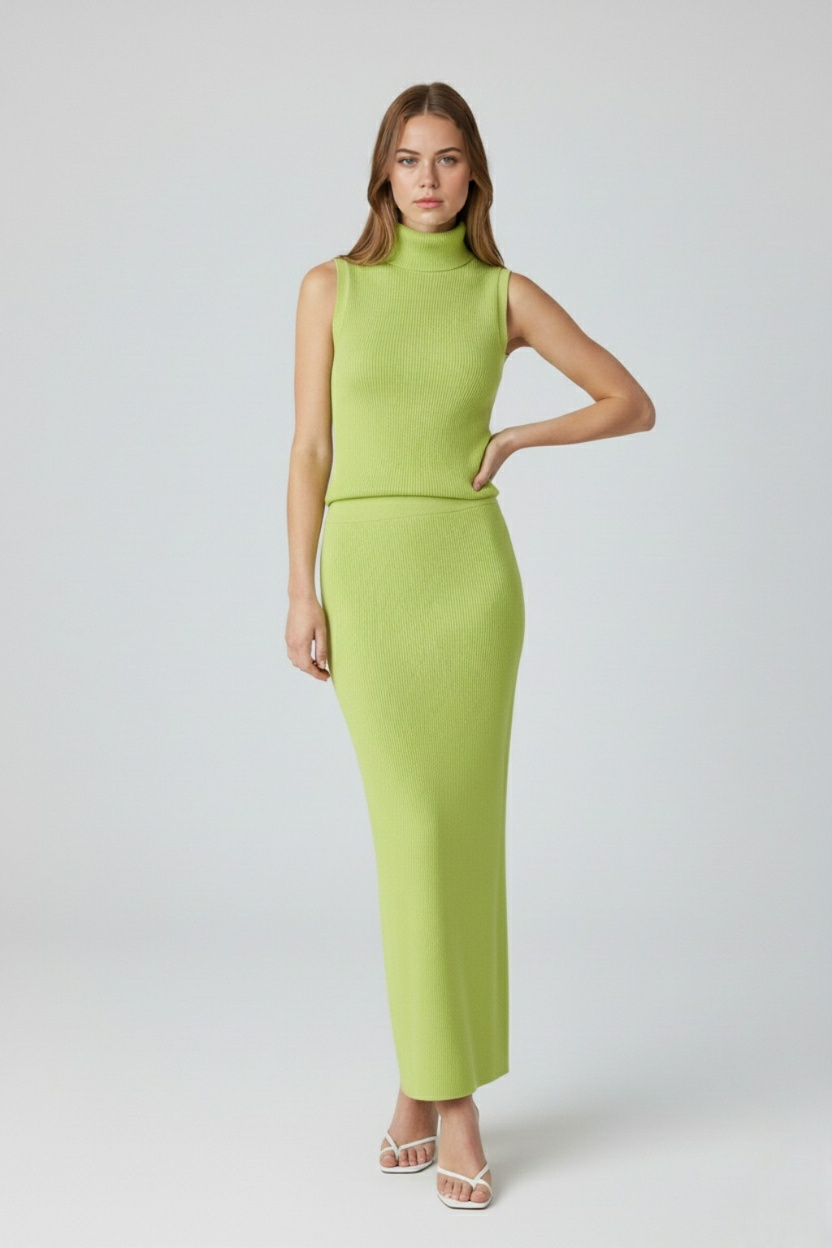 Elena | Elegant Knit Two Piece Set - ginlerie 2