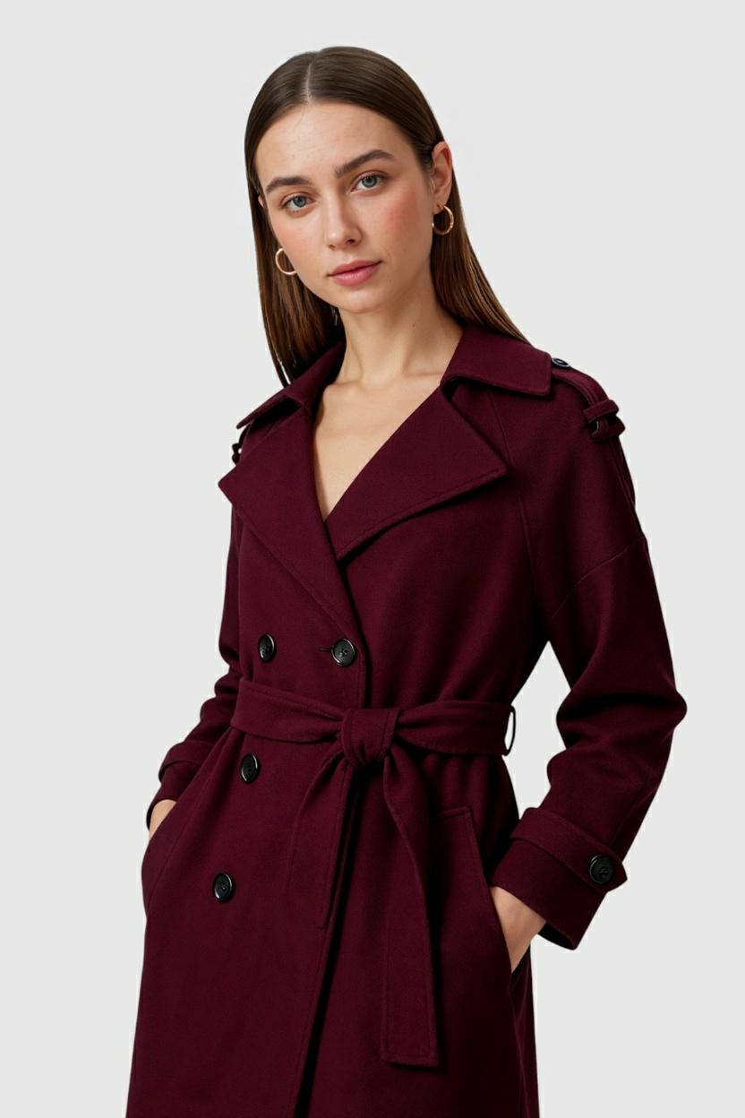 Elena | Elegant Long Coat - ginlerie 1