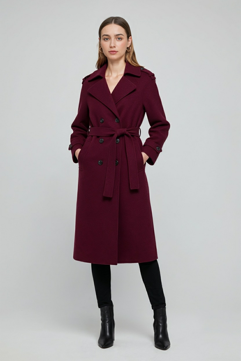 Elena | Elegant Long Coat - ginlerie 2