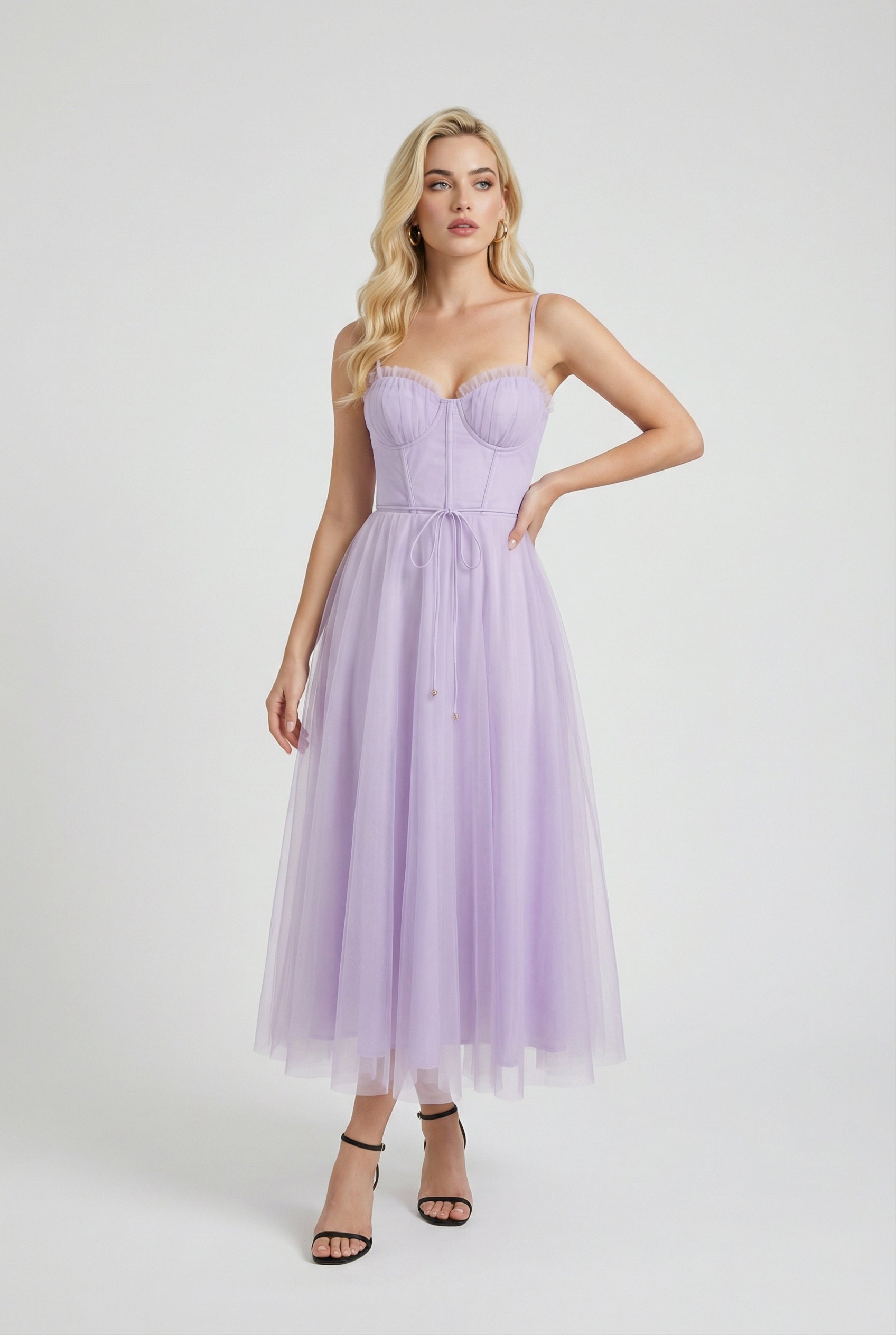 Elena | Elegant Midi Dress - ginlerie 2