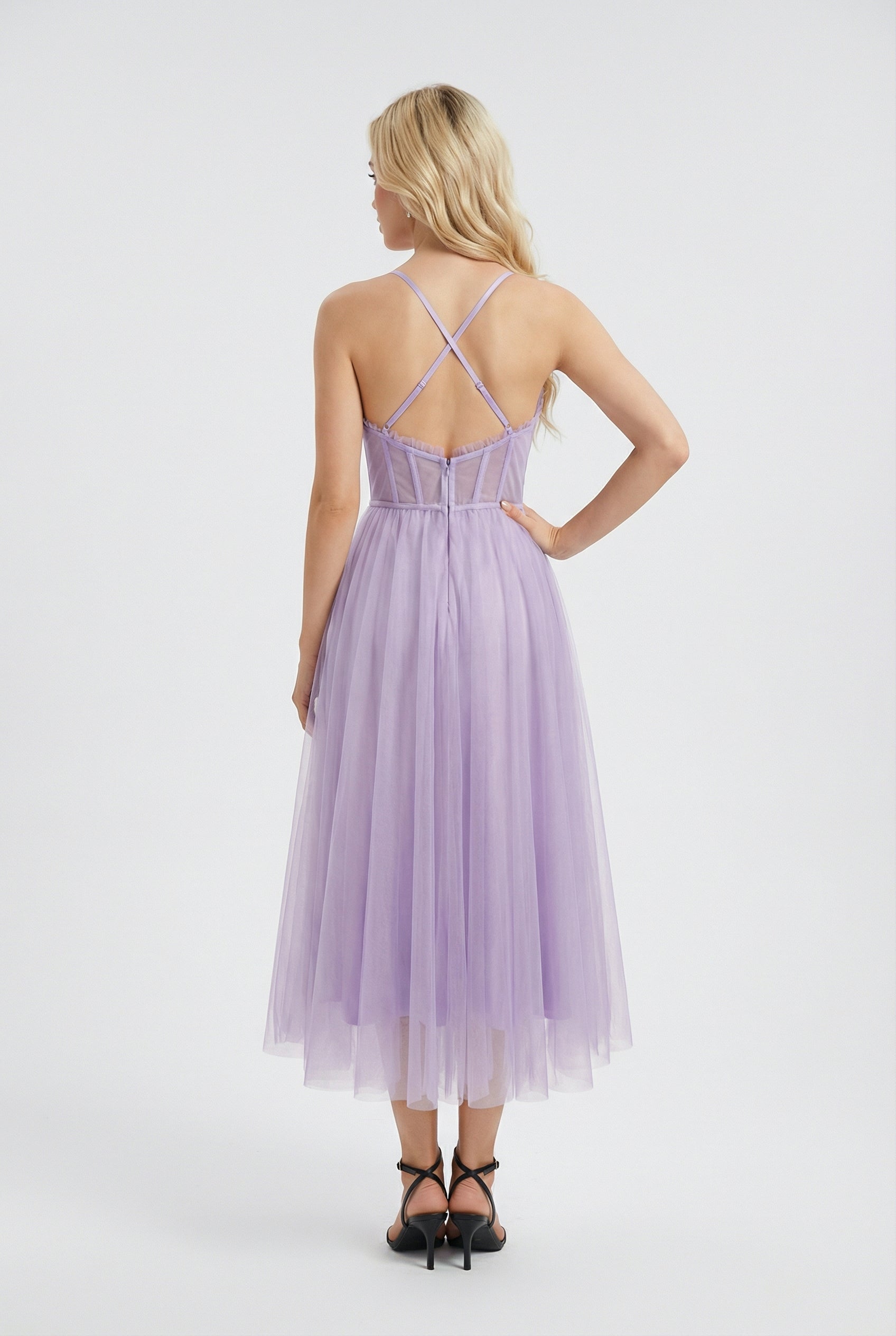 Elena | Elegant Midi Dress - ginlerie 3