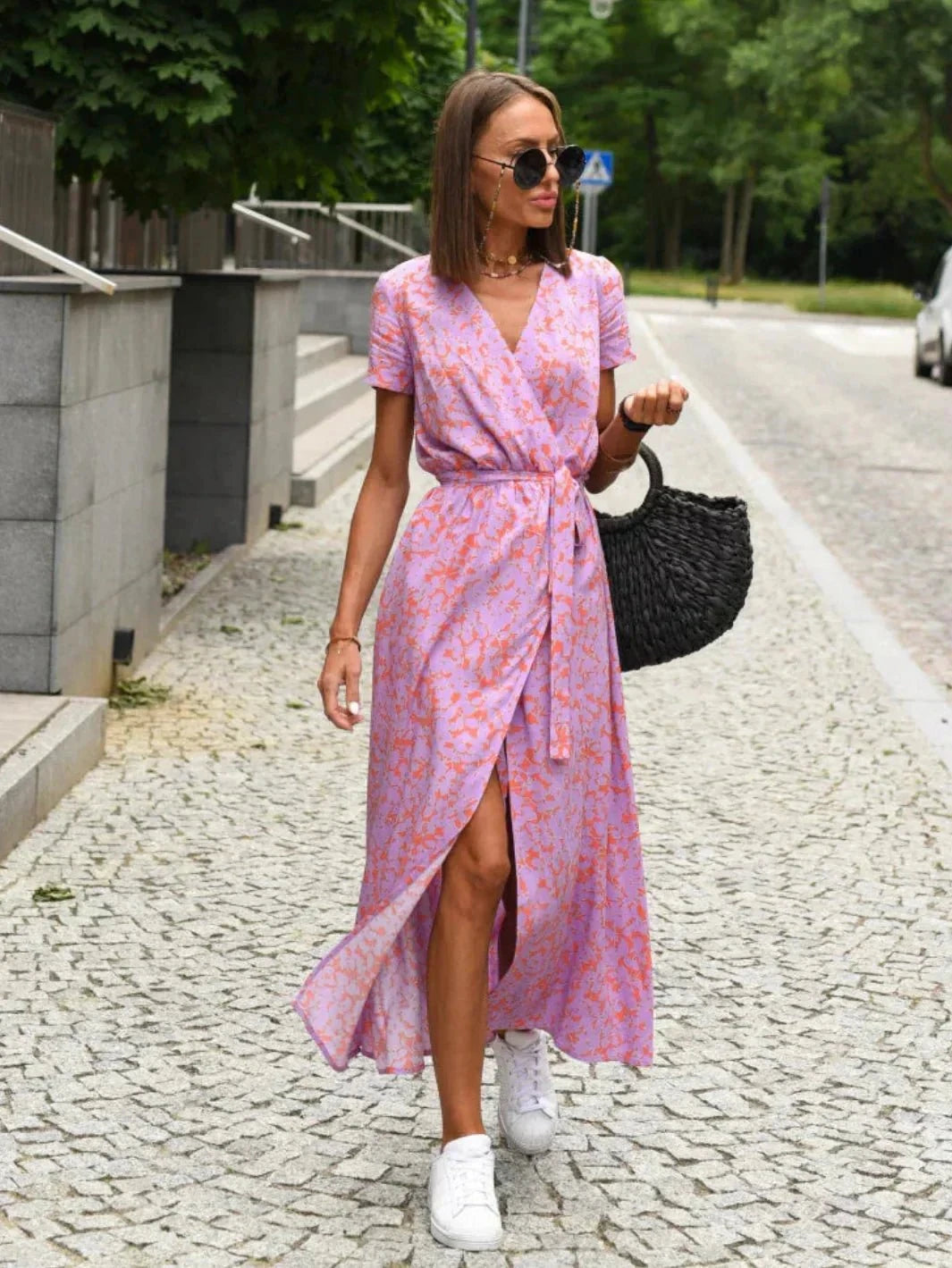 Elena | Elegant White Midi Dress - ginlerie 9