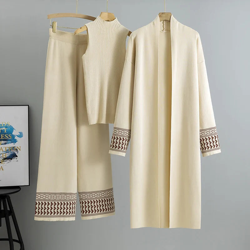 Elena | Embroidered Three-Piece Set - ginlerie 2