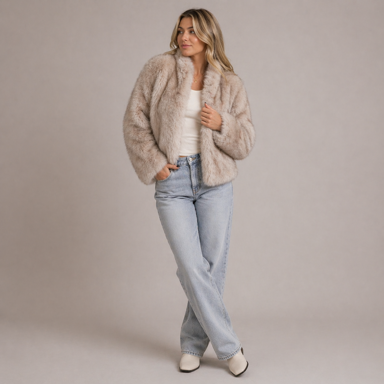 Elena | Faux Fur Coat - ginlerie 1