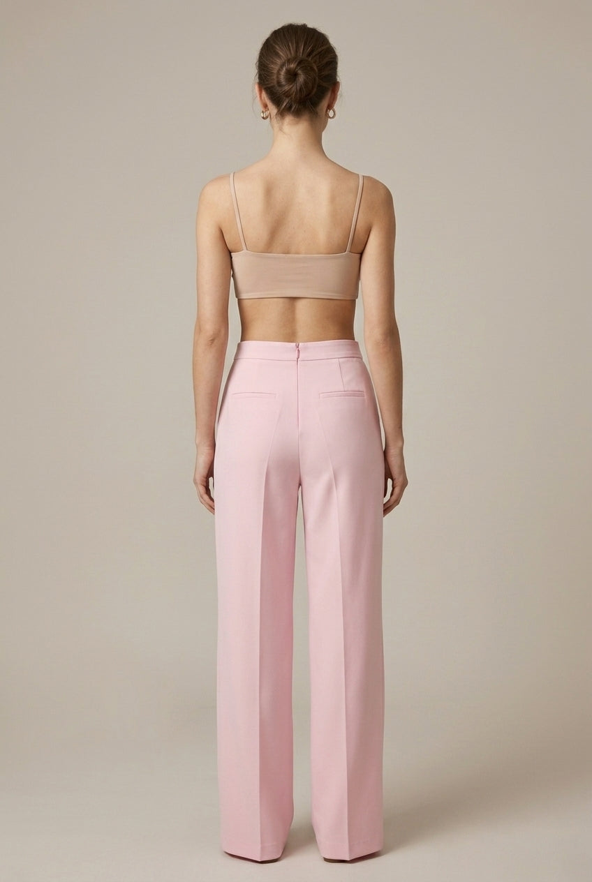 Elena | Feather Cuff Pant Suit Set - ginlerie 5
