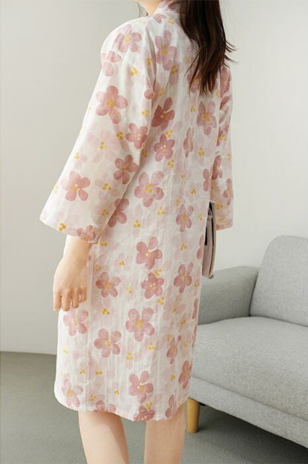 Elena | Floral Kimono Robe - ginlerie 2