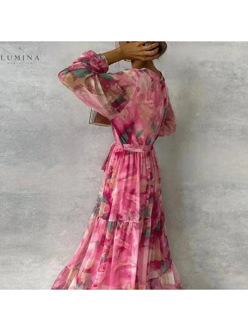 Elena | Floral Print Summer Dress - ginlerie 3