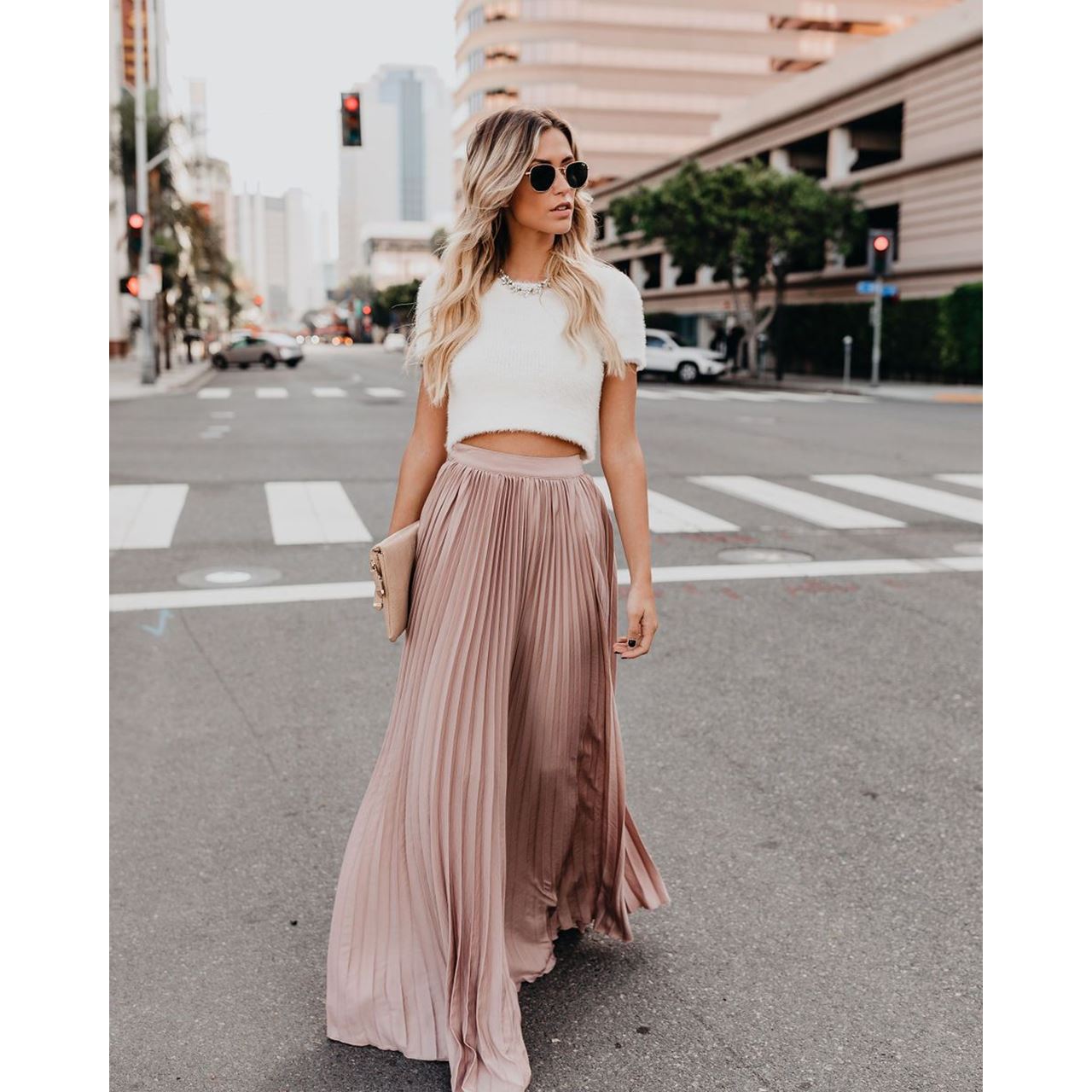 Elena | High-Waisted Maxi Skirt - ginlerie 0