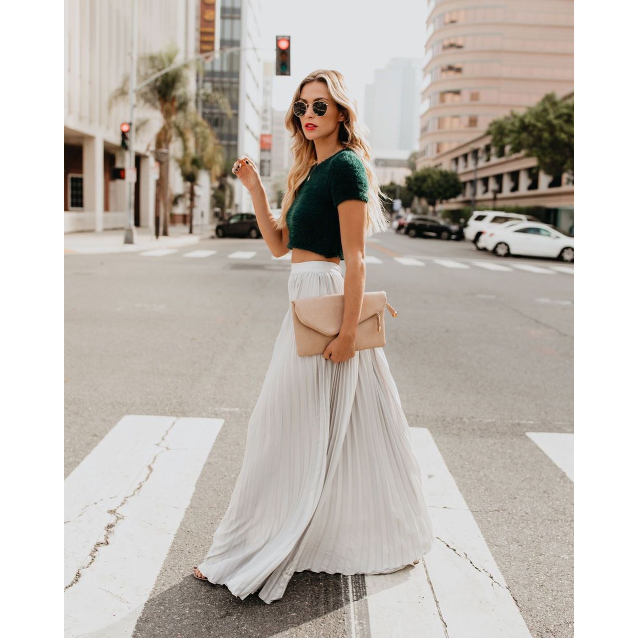 Elena | High-Waisted Maxi Skirt - ginlerie 3