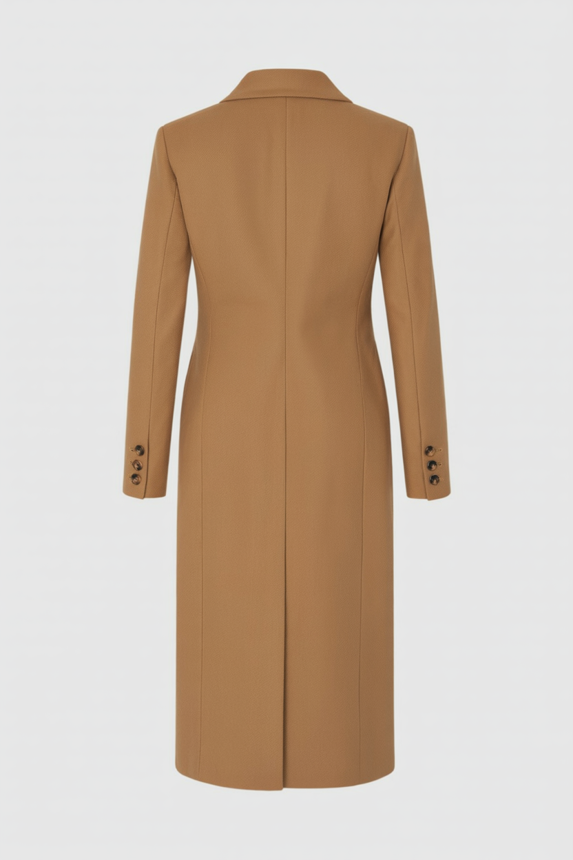 Elena | Khaki Winter Coat - ginlerie 3