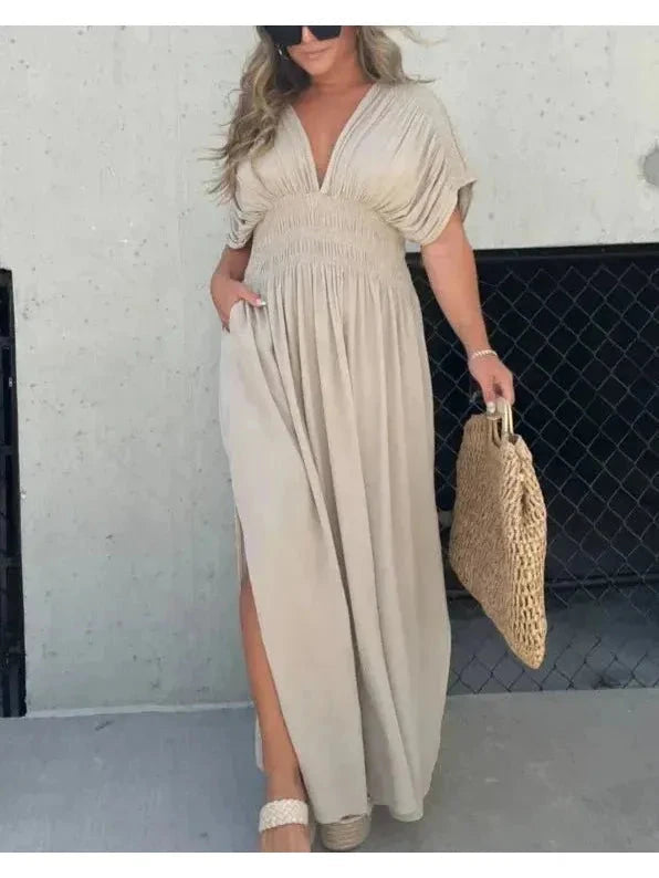 Elena | Long Sleeve Maxi Dress - ginlerie 0