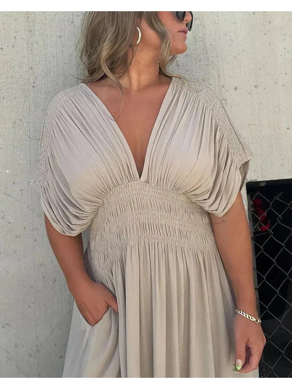 Elena | Long Sleeve Maxi Dress - ginlerie 6