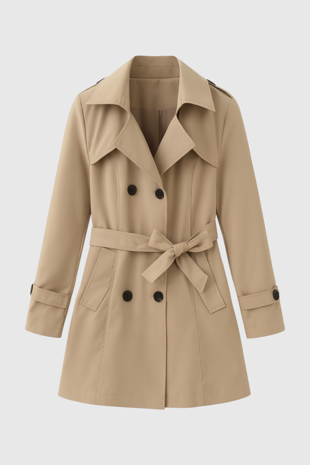 Elena | Mid-Length Trench Coat - ginlerie 0