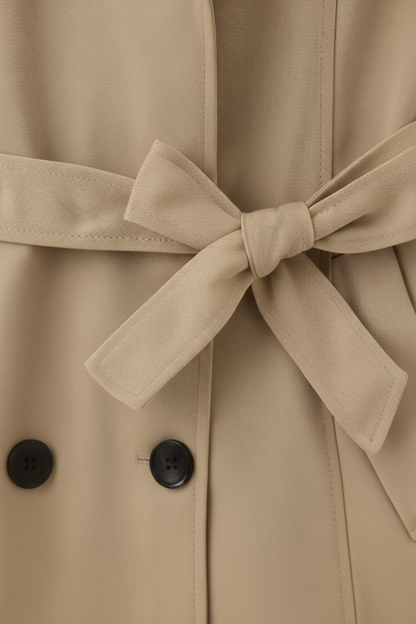 Elena | Mid-Length Trench Coat - ginlerie 5