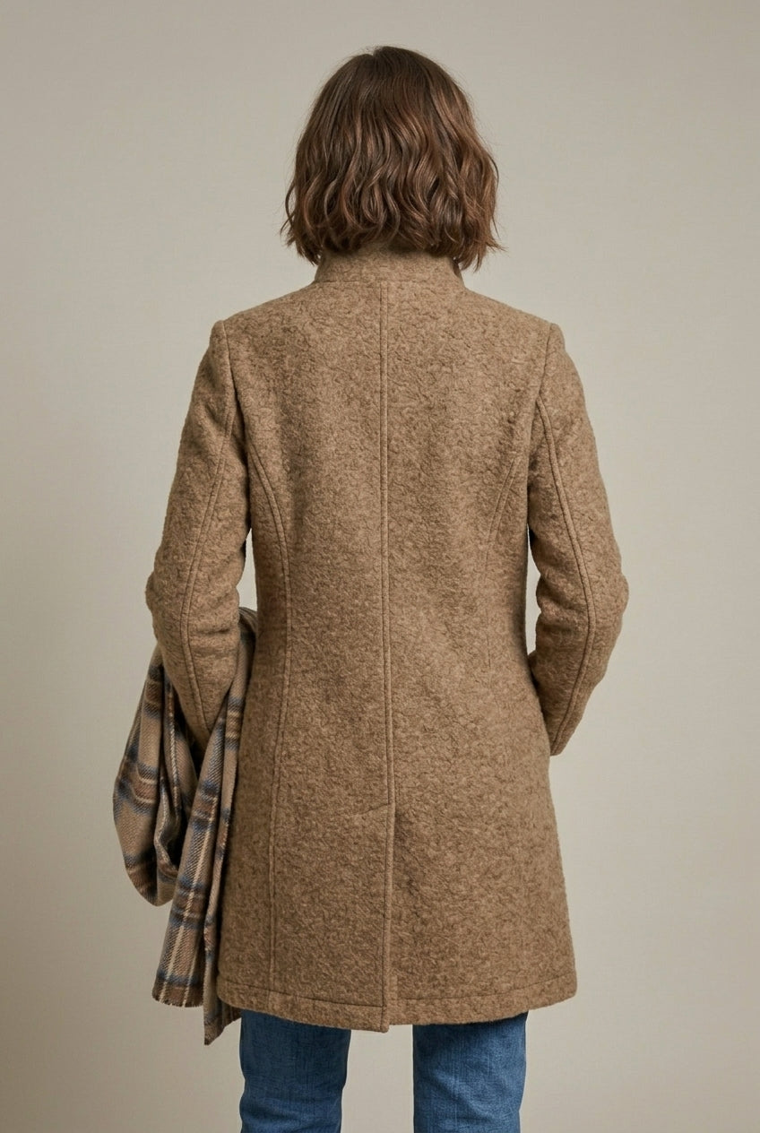 Elena | Mid-Length Wool Coat - ginlerie 2