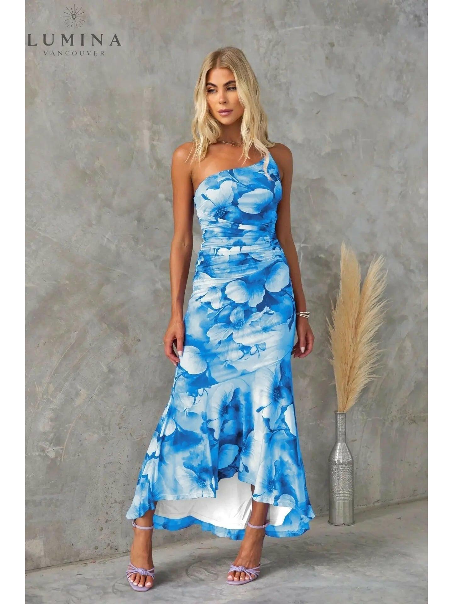 Elena | One-Shoulder Summer Dress - ginlerie 5
