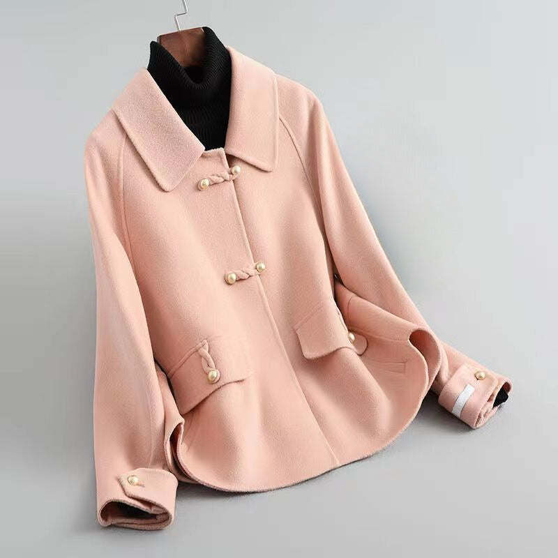 Elena | Pearl Button Knit Coat - ginlerie 2
