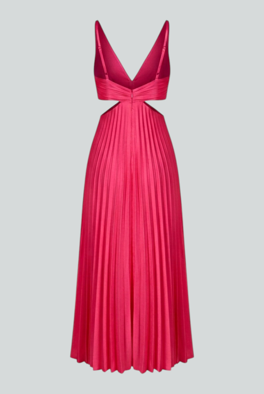 Elena | Pleated Maxi Dress - ginlerie 6