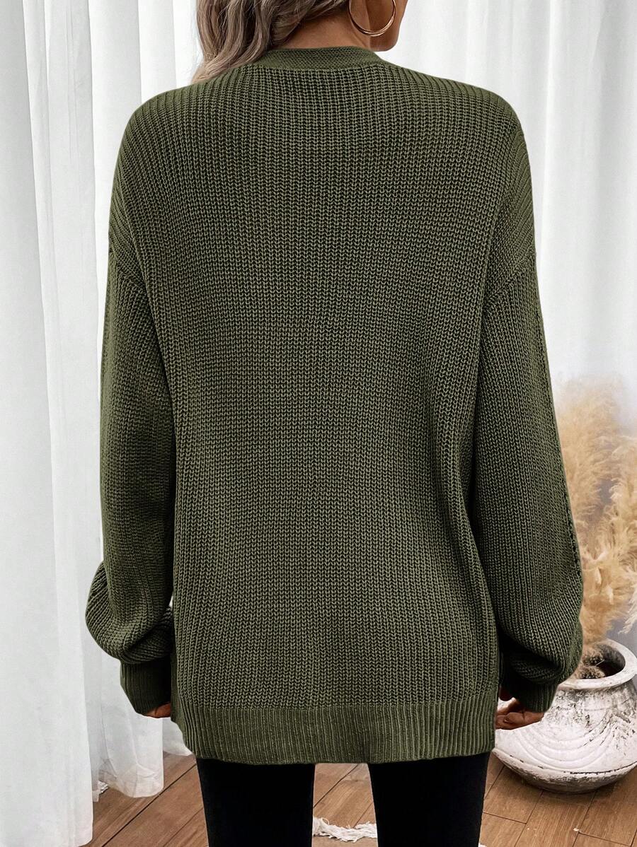 Elena | Pointelle Knit Cardigan Sweater - ginlerie 2