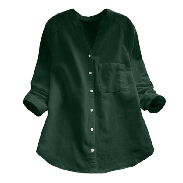 Elena | Relaxed Fit Short Sleeve Button Up Shirt - ginlerie 3